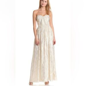 ERIN by Erin Fetherston Cream Sweetheart Strapless Gown
